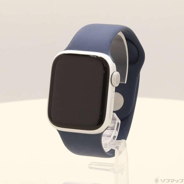〔中古〕Apple(アップル) Apple Watch Series 9 GPS 41mm シルバーアルミニウムケース ストームブルースポーツバンド〔198-ud〕 | 