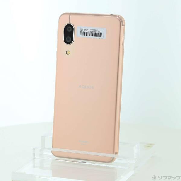 〔中古〕SHARP(シャープ) AQUOS sense3 64GB ライトカッパー SH-M12 SIMフリー〔295-ud〕 | 