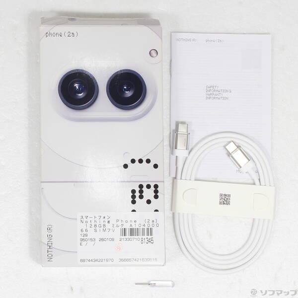 〔中古〕Nothing Nothing Phone (2a) 128GB ミルク A10400066 SIMフリー〔198-ud〕 |  | 04