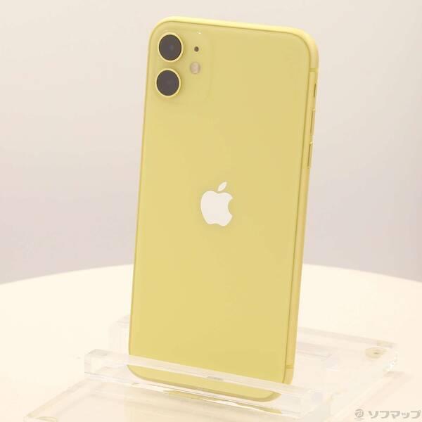 〔中古〕Apple(アップル) iPhone11 128GB イエロー MWM42J／A SIMフリー〔198-ud〕 | 