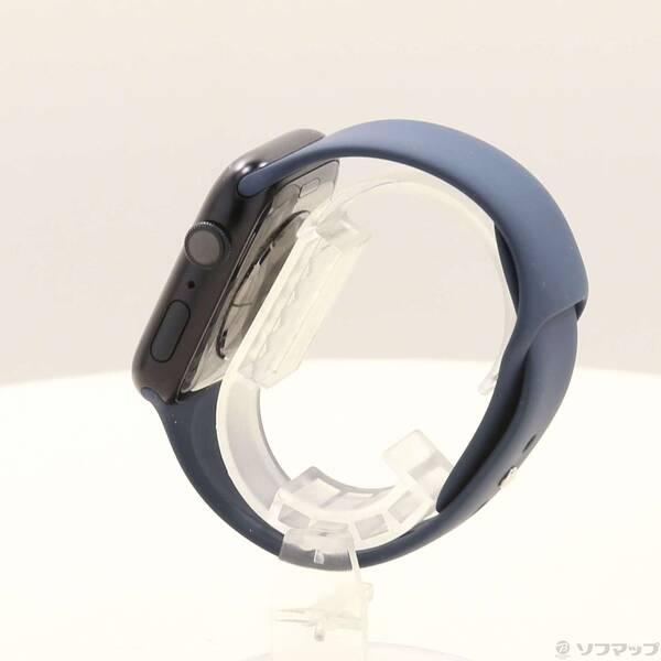 〔中古〕Apple(アップル) Apple Watch Series 9 GPS 45mm ミッドナイトアルミニウムケース ストームブルースポーツバンド〔198-ud〕 |  | 01