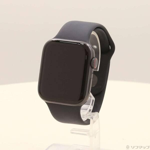 〔中古〕Apple(アップル) Apple Watch SE 第1世代 GPS + Cellular 44mm スペースグレイアルミニウムケース ミッドナイトスポーツバンド〔198-ud〕 | 