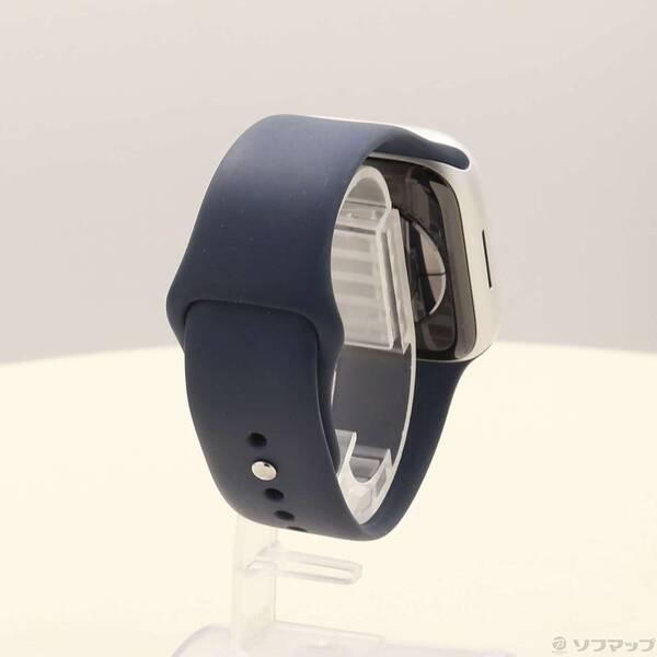 〔中古〕Apple(アップル) Apple Watch Series 9 GPS 45mm シルバーアルミニウムケース ストームブルースポーツバンド〔344-ud〕 |  | 02
