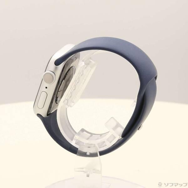 〔中古〕Apple(アップル) Apple Watch Series 9 GPS 41mm シルバーアルミニウムケース ストームブルースポーツバンド〔344-ud〕 |  | 01