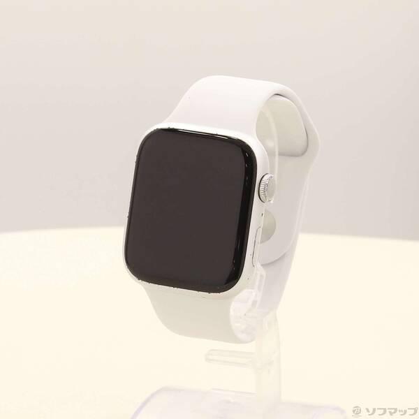 〔中古〕Apple(アップル) Apple Watch Series 8 GPS 45mm シルバーアルミニウムケース ホワイトスポーツバンド〔258-ud〕 | 
