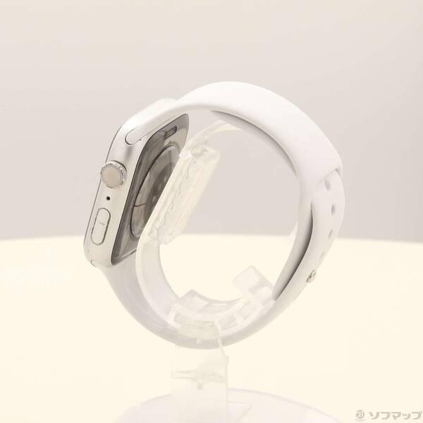 〔中古〕Apple(アップル) Apple Watch Series 8 GPS 45mm シルバーアルミニウムケース ホワイトスポーツバンド〔258-ud〕 |  | 01