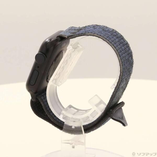 〔中古〕Apple(アップル) Apple Watch SE 第2世代 GPS 40mm ミッドナイトアルミニウムケース ブラック／ブルーNikeスポーツループ〔198-ud〕 |  | 01