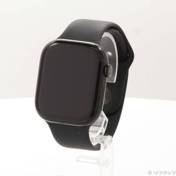 〔中古〕Apple(アップル) Apple Watch Series 10 GPS 46mm ジェットブラックアルミニウムケース ブラックスポーツバンド〔198-ud〕 | 