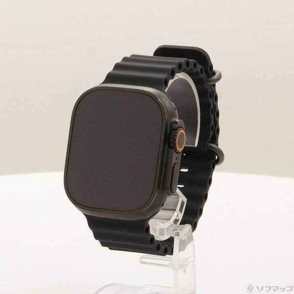 〔中古〕Apple(アップル) Apple Watch Ultra 3 GPS + Cellular 49mm ブラックチタニウムケース ブラックオーシャンバンド〔262-ud〕 | 