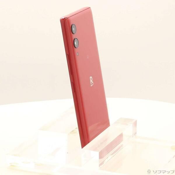 スマホ 〔〕楽天 Rakuten Hand 5G 128GB クリムゾンレッド P780 楽天
