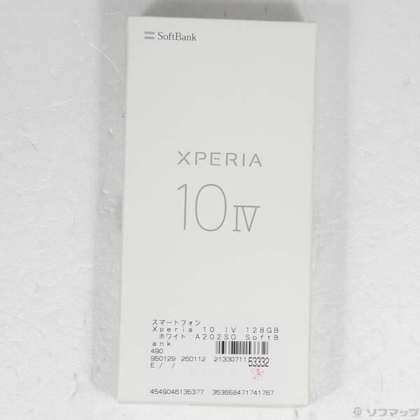 中古〕SONY(ソニー) Xperia 10 IV 128GB ホワイト A202SO Softbank SIM
