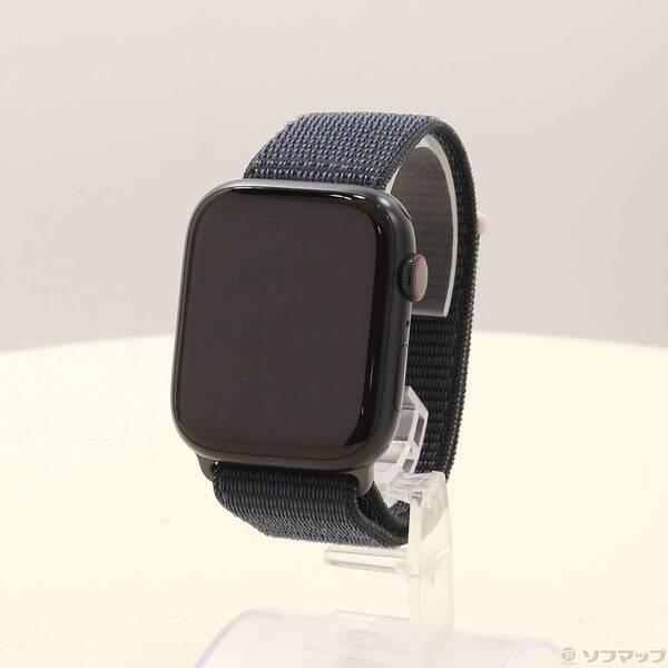 〔中古〕Apple(アップル) Apple Watch Series 9 GPS + Cellular 45mm ミッドナイトアルミニウムケース ミッドナイトスポーツループ〔258-ud〕 | 
