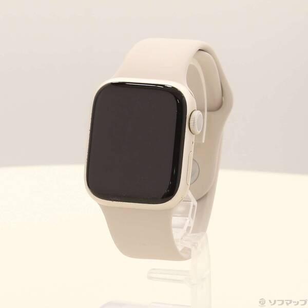 〔中古〕Apple(アップル) Apple Watch Series 7 GPS 41mm スターライトアルミニウムケース スターライトスポーツバンド〔344-ud〕 | 