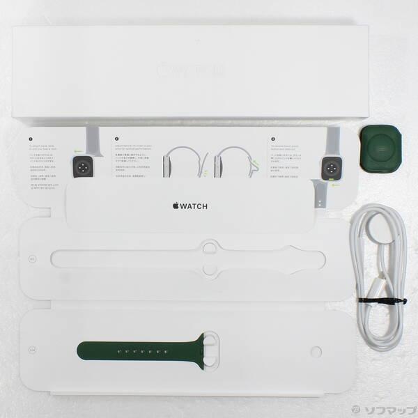 〔中古〕Apple(アップル) Apple Watch Series 7 GPS 41mm グリーンアルミニウムケース クローバースポーツバンド〔198-ud〕 |  | 04