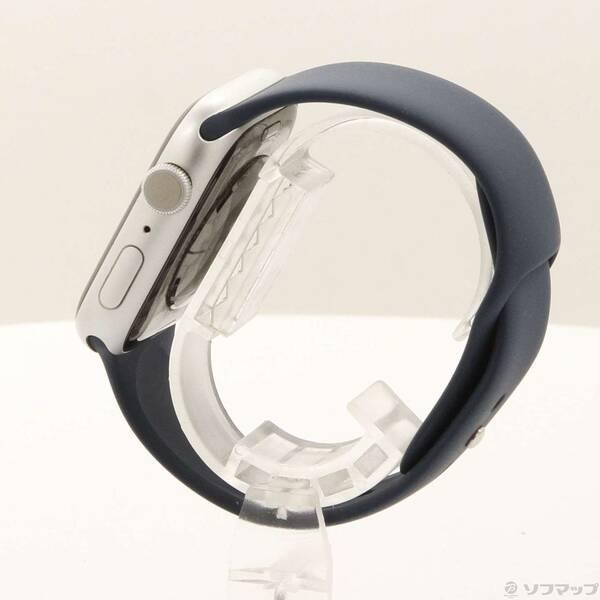 〔中古〕Apple(アップル) Apple Watch Series 9 GPS 45mm シルバーアルミニウムケース ストームブルースポーツバンド〔262-ud〕 |  | 01