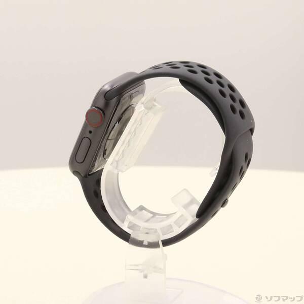 〔中古〕Apple Watch Series 6 Nike GPS + Cellular 40mm スペースグレイアルミニウムケース アンスラサイト／ブラックNikeスポーツバンド〔349-ud〕 |  | 01