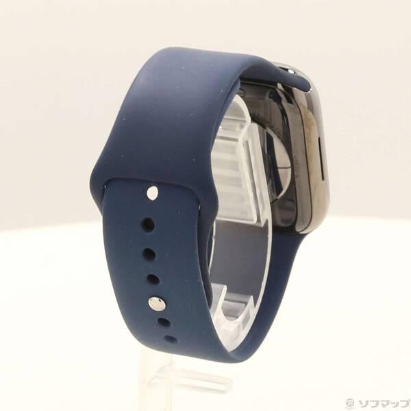 〔中古〕Apple(アップル) Apple Watch Series 7 GPS + Cellular 45mm グラファイトステンレススチールケース アビスブルースポーツバンド〔198-ud〕 |  | 02