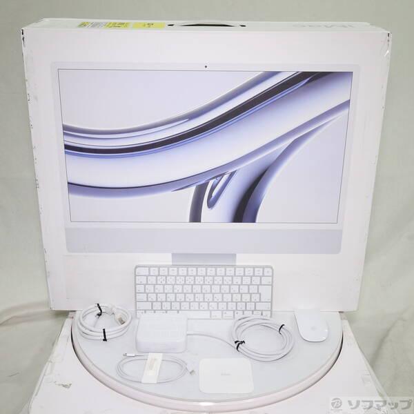 〔中古〕Apple(アップル) iMac 24-inch Late-2023 MQR93J／A Apple M3 8コアCPU_8コアGPU 8GB SSD256GB シルバー 〔15.7 Sequoia〕〔198-ud〕 |  | 04