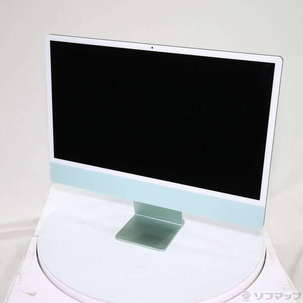 〔中古〕Apple(アップル) iMac 24-inch Mid-2021 MGPJ3J／A Apple M1 8コアCPU_8コアGPU 8GB SSD512GB グリーン 〔12.7 Monterey〕〔198-ud〕 | 