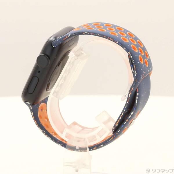 〔中古〕Apple(アップル) Apple Watch SE 第2世代 GPS 44mm ミッドナイトアルミニウムケース ブルーフレイムNikeスポーツバンド〔198-ud〕 |  | 01