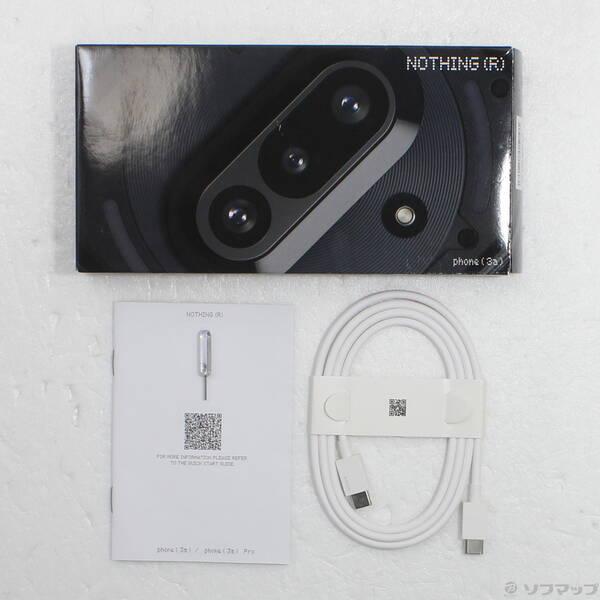 〔中古〕Nothing Phone (3a) 128GB ブラック A10400154 SIMフリー〔276-ud〕 |  | 04