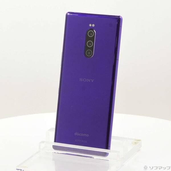 〔中古〕SONY(ソニー) Xperia 1 64GB パープル SO-03L docomoロック解除SIMフリー〔198-ud〕 | 
