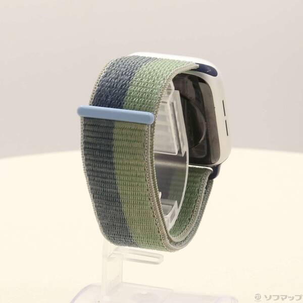 〔中古〕Apple(アップル) Apple Watch SE 第1世代 GPS + Cellular 44mm シルバーアルミニウムケース アビスブルー／モスグリーンスポーツループ〔377-ud〕 |  | 02