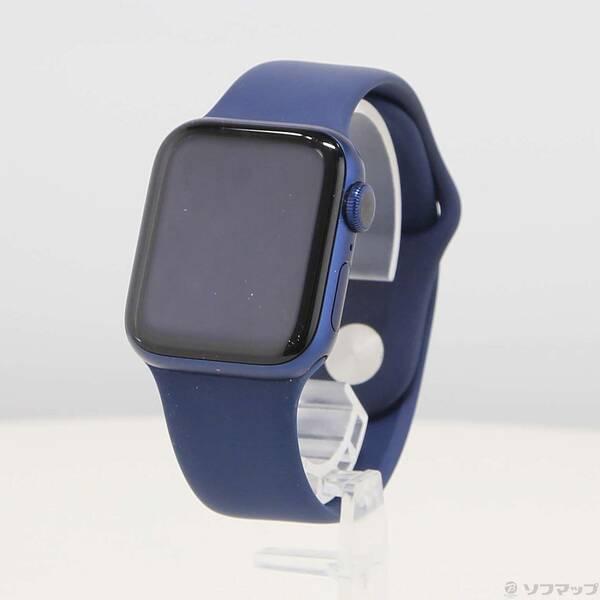 〔中古〕Apple(アップル) Apple Watch Series 6 GPS 40mm ブルーアルミニウムケース ディープネイビースポーツバンド〔349-ud〕 | 