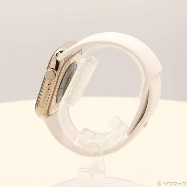 〔中古〕Apple(アップル) Apple Watch Series 11 GPS + Cellular 42mm ゴールドチタニウムケース ライトブラッシュスポーツバンド〔262-ud〕 |  | 01