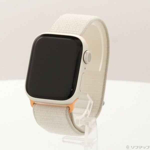 〔中古〕Apple(アップル) Apple Watch Series 9 GPS 41mm スターライトアルミニウムケース スターライトスポーツループ〔276-ud〕 | 