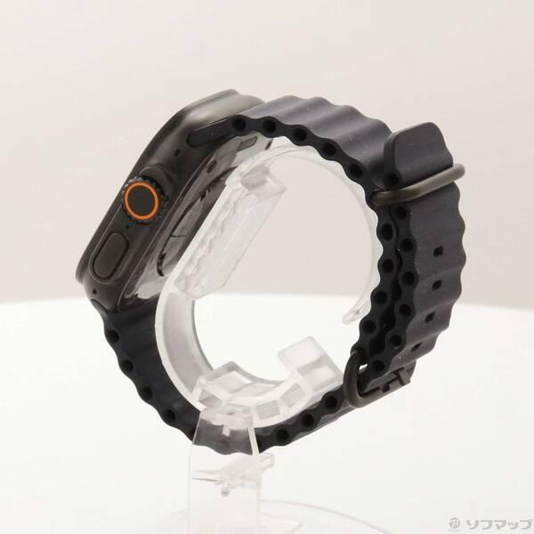 〔中古〕Apple(アップル) Apple Watch Ultra 2 GPS + Cellular 49mm ブラックチタニウムケース ネイビーオーシャンバンド〔352-ud〕 |  | 01