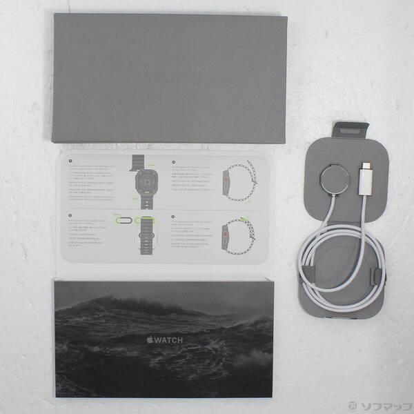〔中古〕Apple(アップル) Apple Watch Ultra 2 GPS + Cellular 49mm ブラックチタニウムケース ネイビーオーシャンバンド〔352-ud〕 |  | 04
