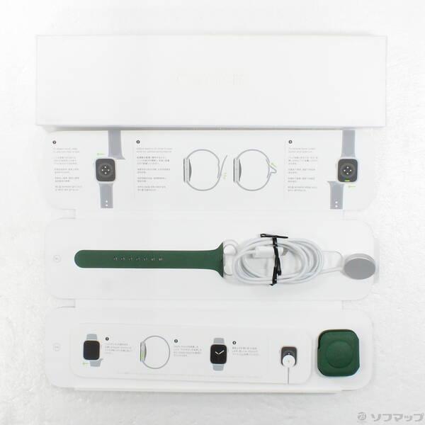 〔中古〕Apple(アップル) Apple Watch Series 7 GPS + Cellular 41mm グリーンアルミニウムケース クローバースポーツバンド〔377-ud〕 |  | 04