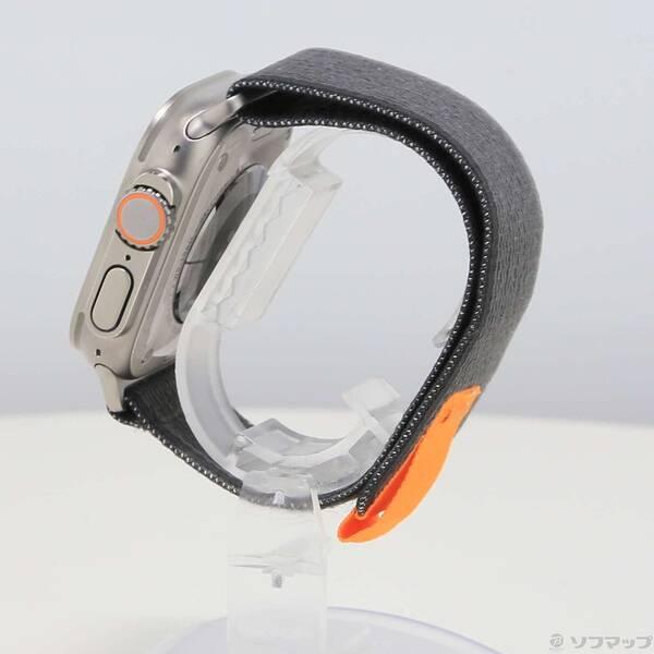 〔中古〕Apple(アップル) Apple Watch Ultra GPS + Cellular 49mm チタニウムケース ブラック／グレイトレイルループ〔377-ud〕 |  | 01