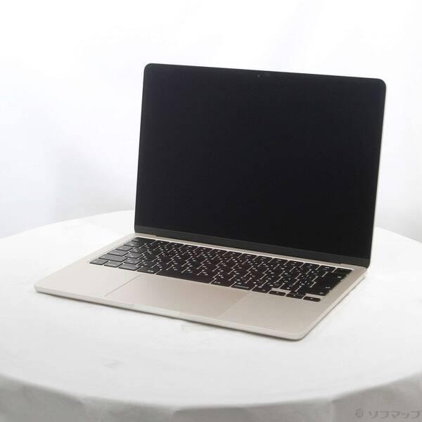 〔中古〕Apple(アップル) MacBook Air 13.6-inch Late-2024 MC8J4J／A Apple M3 8コアCPU_10コアGPU 24GB SSD256GB スターライト 〔15.3 Sequoia〕〔258-ud〕 | 