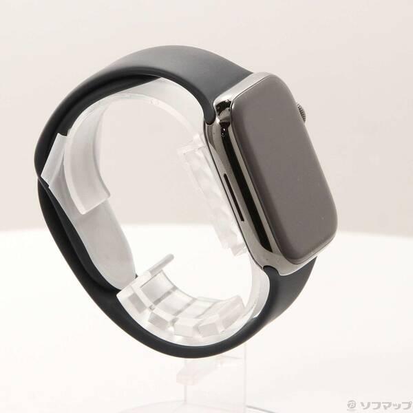 〔中古〕Apple(アップル) Apple Watch Series 7 GPS + Cellular 45mm グラファイトステンレススチールケース ミッドナイトスポーツバンド〔262-ud〕 |  | 03