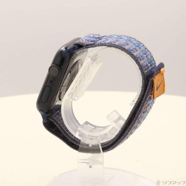 〔中古〕Apple(アップル) Apple Watch Series 9 GPS 45mm ミッドナイトアルミニウムケース ゲームロイヤル／オレンジNikeスポーツループ〔344-ud〕 |  | 01