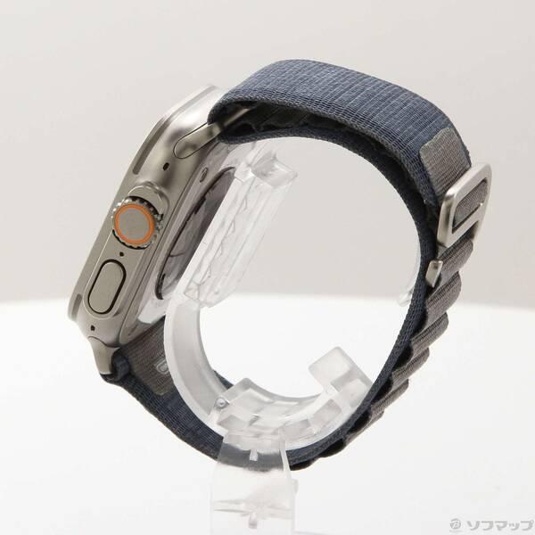 〔中古〕Apple(アップル) Apple Watch Ultra 2 GPS + Cellular 49mm チタニウムケース ブルーアルパインループ〔348-ud〕 |  | 01