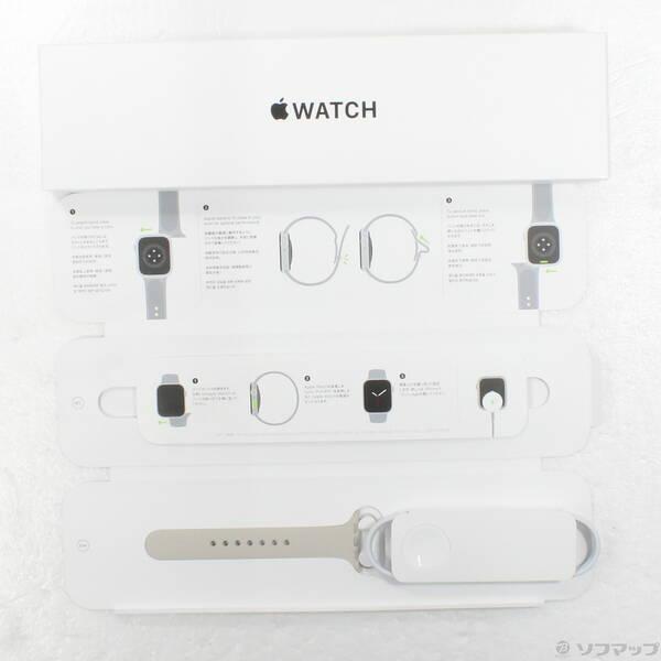 〔中古〕Apple(アップル) Apple Watch SE 第1世代 GPS + Cellular 44mm ゴールドアルミニウムケース スターライトスポーツバンド〔198-ud〕 |  | 04