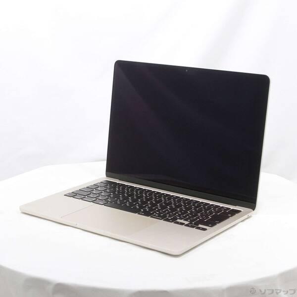 〔中古〕〔展示品〕 MacBook Air 13.6-inch Late-2024 MC8J4J／A Apple M3 8コアCPU_8コアGPU 16GB SSD256GB スターライト 〔15.7 Sequoia〕〔377-ud〕 | 