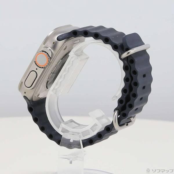 〔中古〕Apple(アップル) Apple Watch Ultra GPS + Cellular 49mm チタニウムケース ミッドナイトオーシャンバンド〔377-ud〕 |  | 01