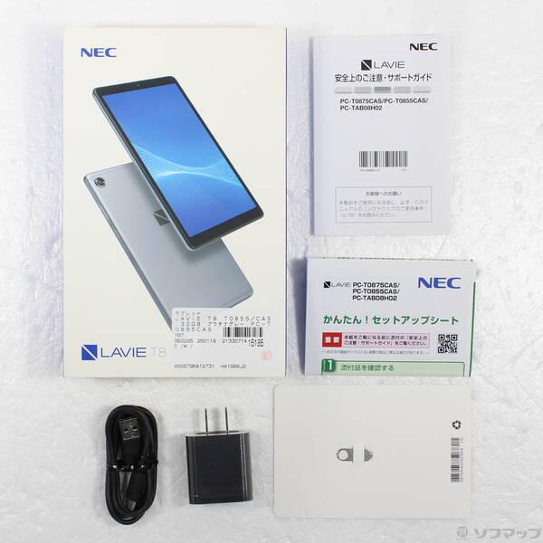 〔中古〕NEC(エヌイーシー) LAVIE T8 T0855／CAS 32GB プラチナグレー PC-T0855CAS Wi-Fi〔269-ud〕 |  | 04