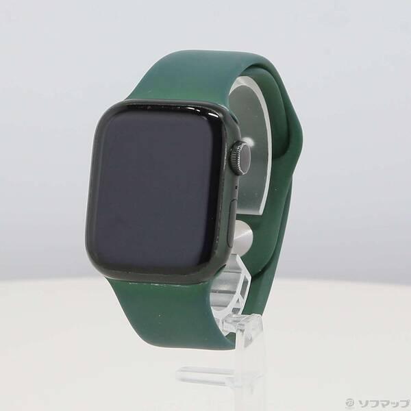 〔中古〕Apple(アップル) Apple Watch Series 7 GPS 41mm グリーンアルミニウムケース クローバースポーツバンド〔258-ud〕 | 