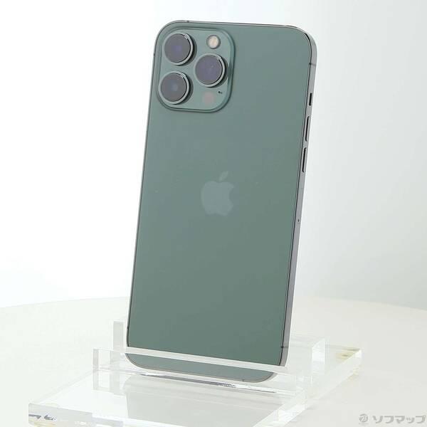 〔中古〕Apple(アップル) iPhone13 Pro Max 128GB アルパイングリーン MNCU3J／A SIMフリー〔198-ud〕 | 