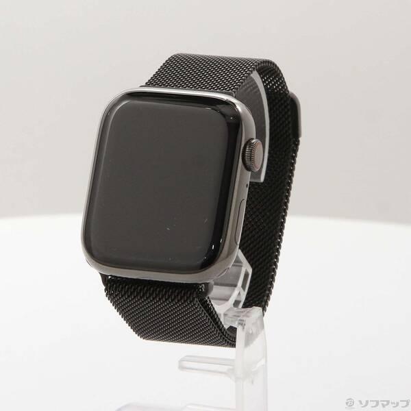 〔中古〕Apple(アップル) Apple Watch Series 8 GPS + Cellular 45mm グラファイトステンレススチールケース グラファイトミラネーゼループ〔262-ud〕 | 