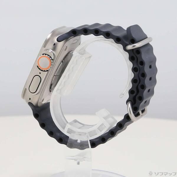 〔中古〕Apple(アップル) Apple Watch Ultra GPS + Cellular 49mm チタニウムケース ミッドナイトオーシャンバンド〔377-ud〕 |  | 01