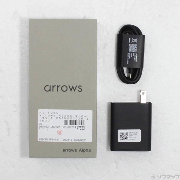 〔中古〕FCNT arrows Alpha 512GB ブラック PB8M0000JP SIMフリー〔198-ud〕 |  | 04
