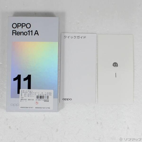 〔中古〕OPPO(オッポ) OPPO Reno11 A 128GB ダークグリーン CPH2603GR SIMフリー〔196-ud〕 |  | 04