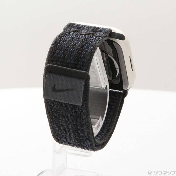 〔中古〕Apple(アップル) Apple Watch Series 9 GPS 45mm スターライトアルミニウムケース ブラック／ブルーNikeスポーツループ〔349-ud〕 |  | 02
