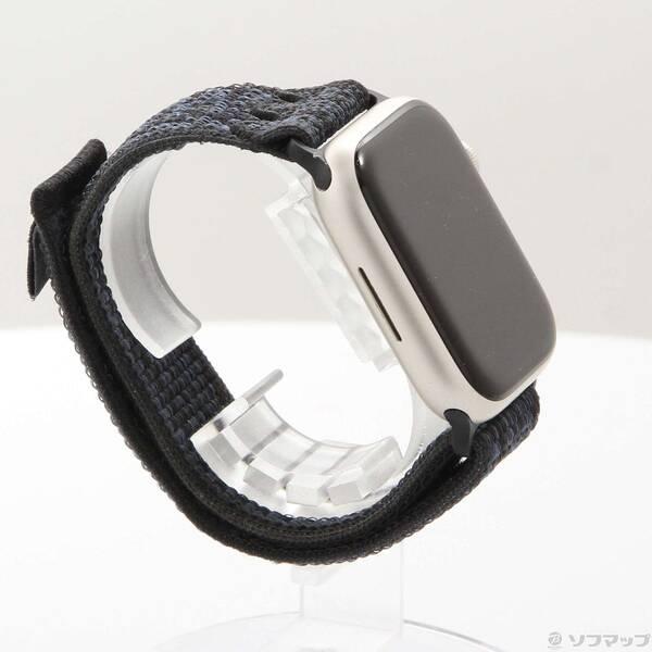 〔中古〕Apple(アップル) Apple Watch Series 9 GPS 45mm スターライトアルミニウムケース ブラック／ブルーNikeスポーツループ〔349-ud〕 |  | 03